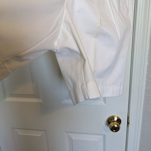 NWT!!! 90s Vintage Lizsport Bermuda Shorts | White | 10 | 100% Cotton - Picture 5 of 7